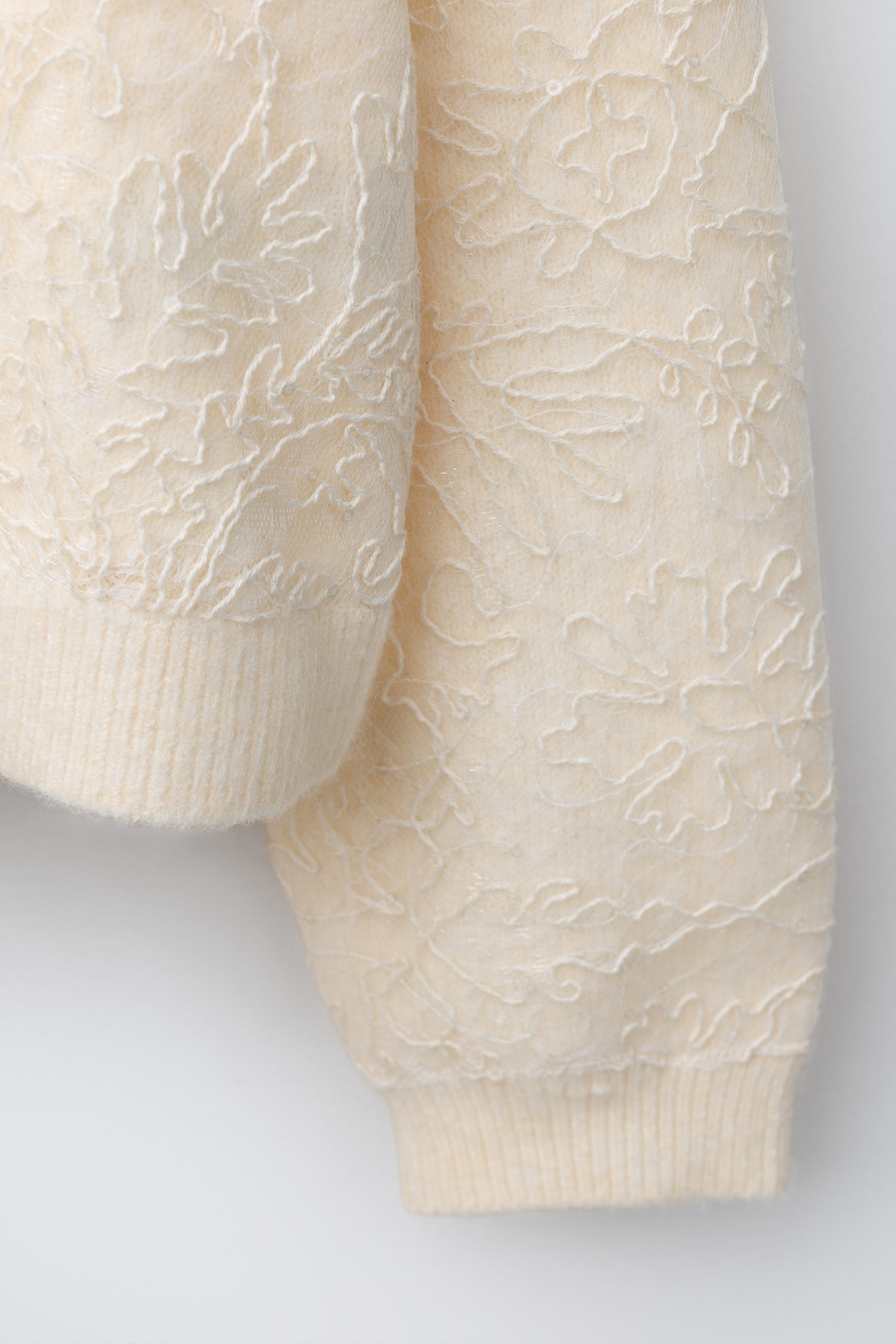 TULLE AND SEQUIN CARDIGAN